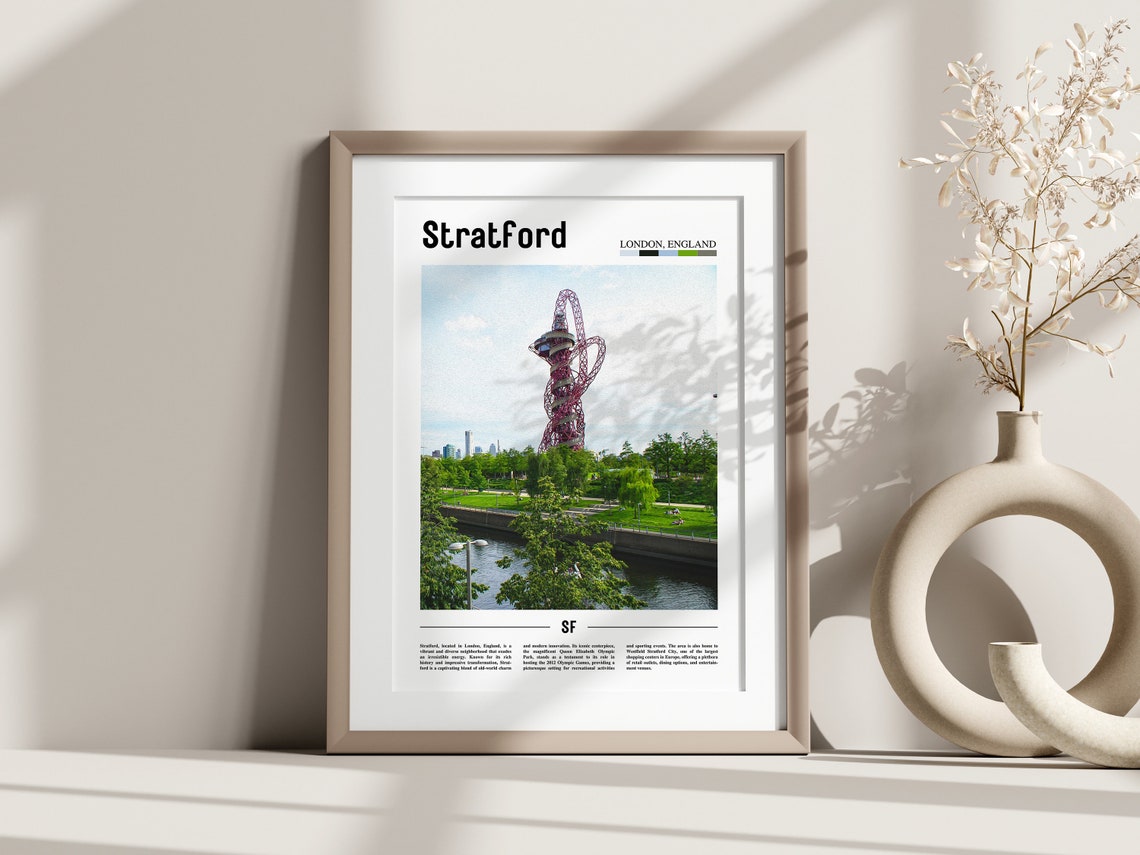 Stratford Poster Stratford Print Stratford Wall Art Europe Photo Europe Poster Europe Print Travel Poster - Image 3