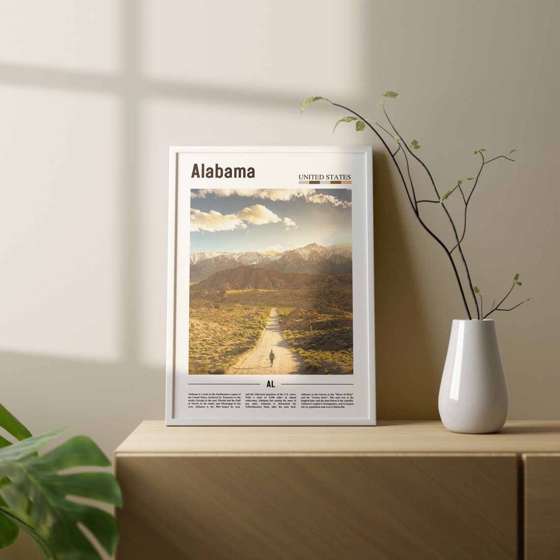 Alabama Print Alabama Poster Alabama Wall Art Oil Painting Poster Colorful City Print City Artwork Travel Artwork Travel Wall Art - Image 3