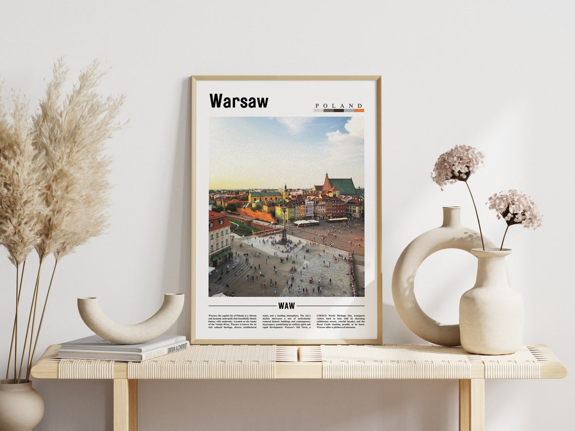 Warsaw Poster Warsaw Print Warsaw Wall Art Europe Photo Europe Poster Europe Print Travel Poster - Image 6