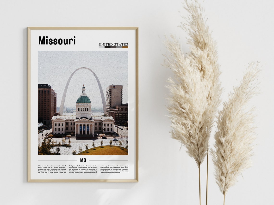 Missouri Poster Missouri Print Missouri Wall Art United States Photo United States Poster United States Print - Image 3