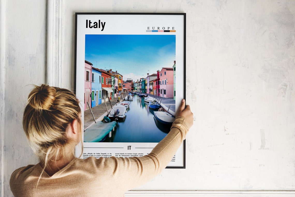 Italy Poster Italy Print Italy Wall Art Italy Photo Italy Poster Italy Print Italy Wall Art Minimal Travel Poster - Image 4