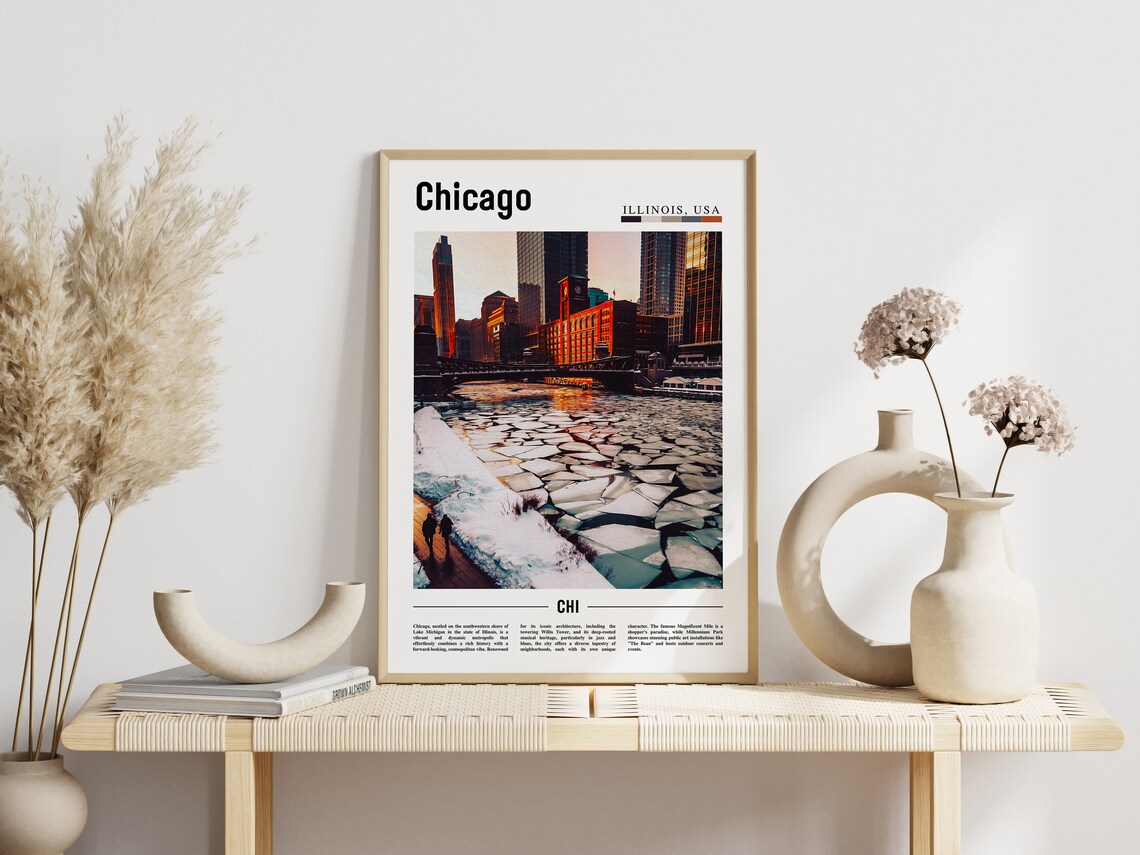 Chicago Travel Poster, United States Photo - Image 6