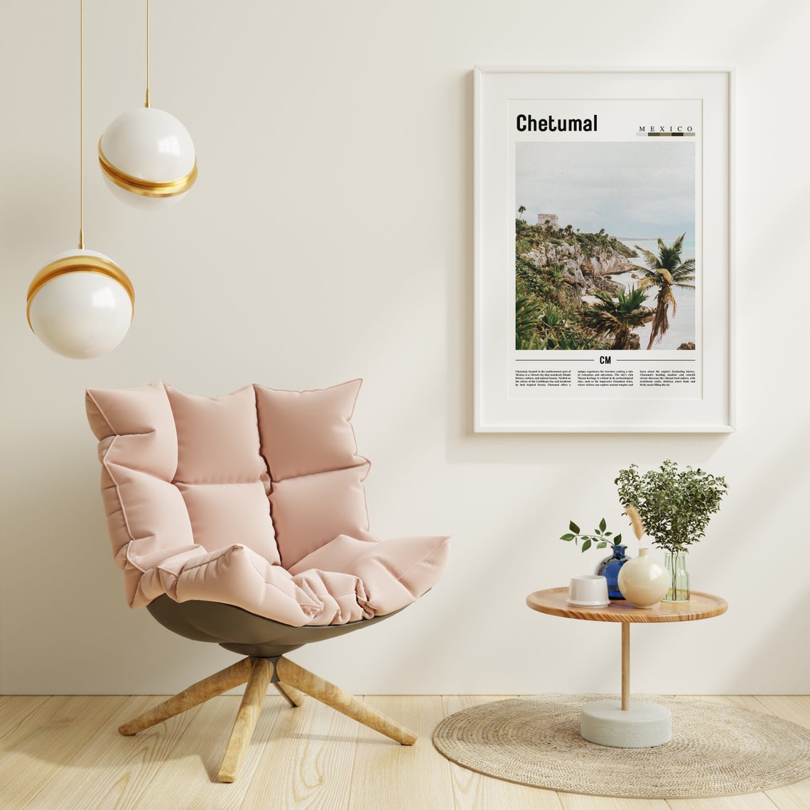 Chetumal Poster Chetumal Print Chetumal Wall Art Minimal Travel Print Travel Destination Oil Painting Poster - Image 6