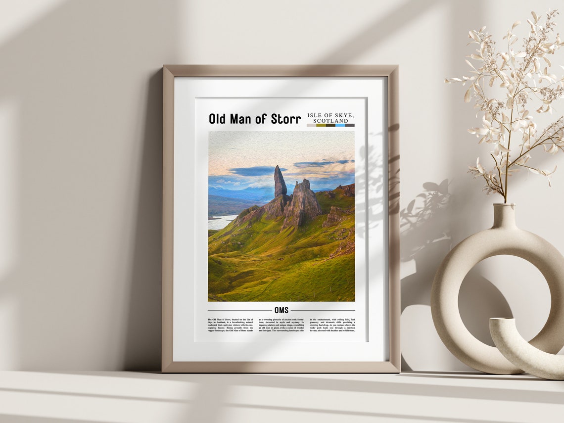 Old Man Of Storr Poster Old Man Of Storr Print Old Man Of Storr Wall Art Europe Photo Europe Poster Europe Print Travel Poster - Image 3