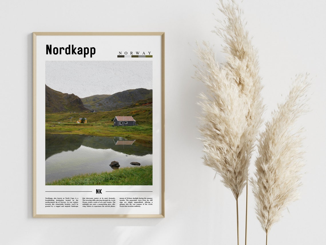 Nordkapp Poster Nordkapp Print Nordkapp Wall Art Europe Photo Europe Poster Europe Print Travel Poster - Image 4