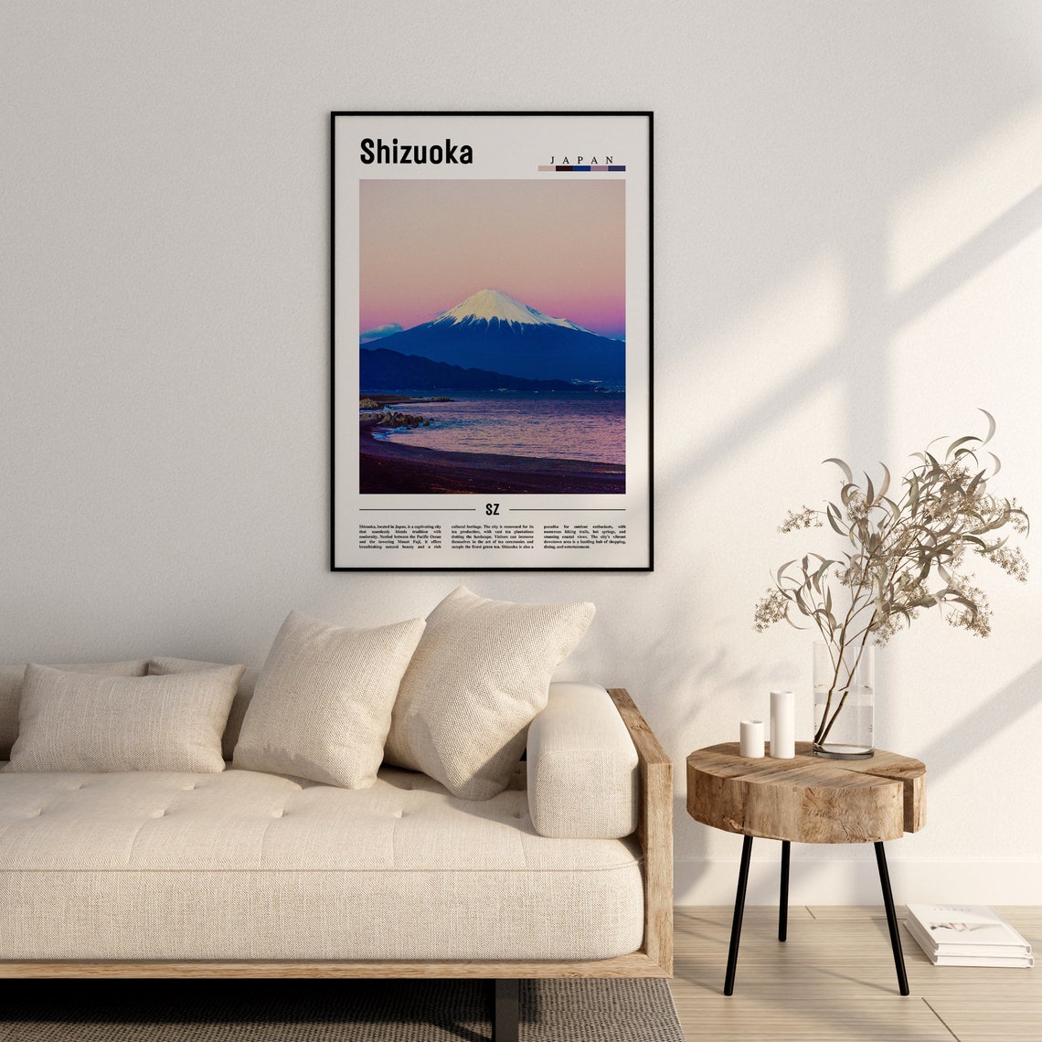 Shizuoka Poster Shizuoka Print Shizuoka Wall Art Asia Print Asia Poster Asia Photo Minimal Travel Poster - Image 2