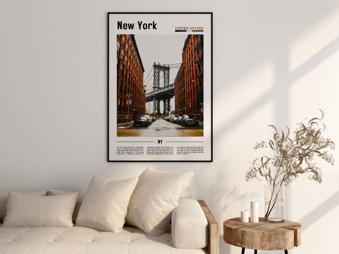 New York Travel Poster, New York City Photo - Image 2