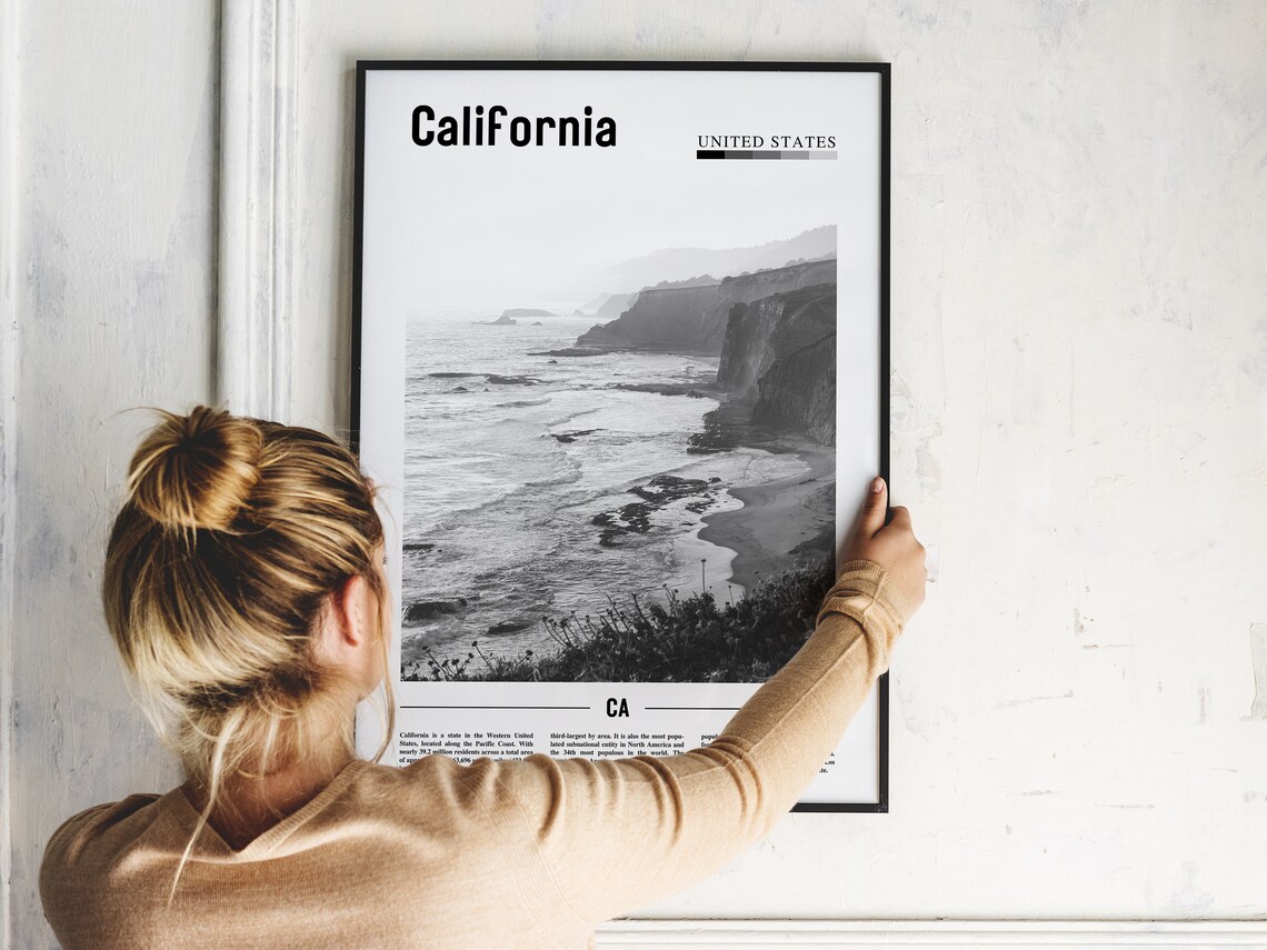 California Poster, Minimal Travel Poster - Image 5