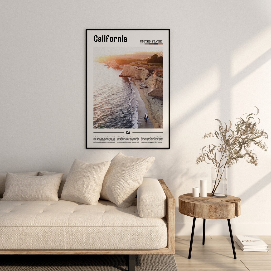 California Minimal Travel Destination, Poster Print - Image 2