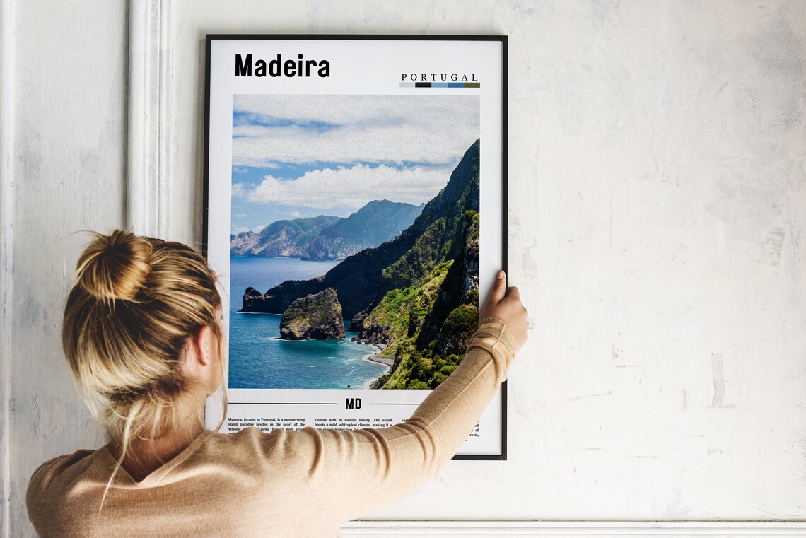 Madeira Poster Madeira Print Madeira Wall Art Europe Photo Europe Poster Europe Print Travel Poster - Image 5