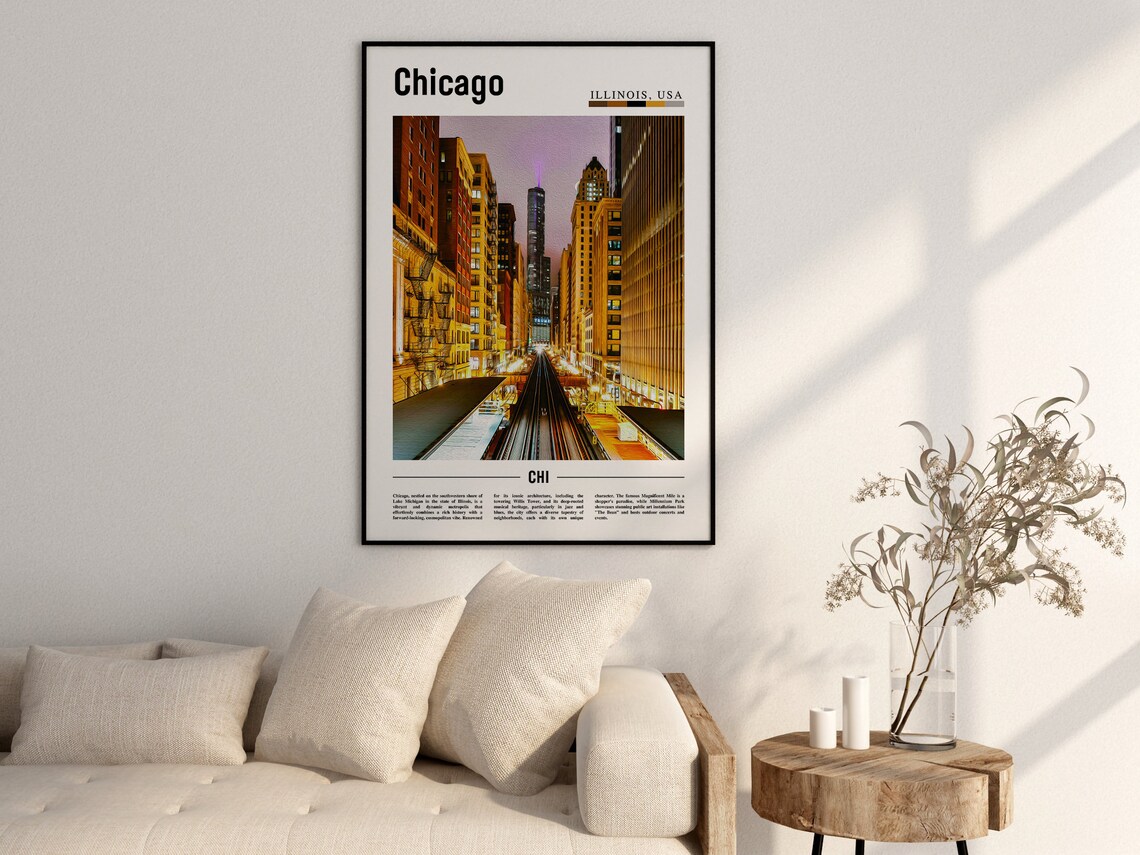 Chicago Travel Poster, United States Photo - Image 2