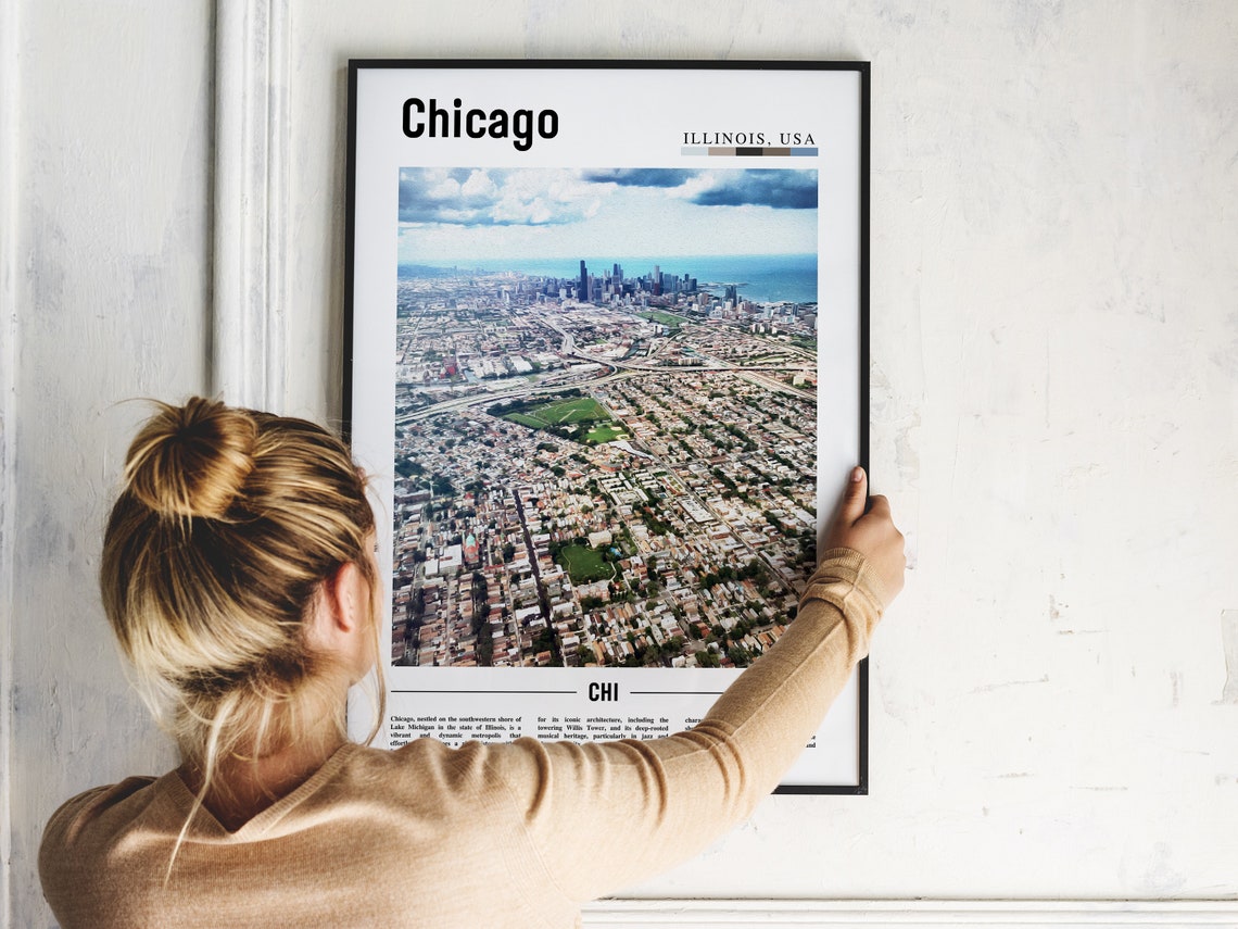 Chicago Print Chicago Poster Chicago Wall Art United States Photo United States Poster United States Print - Image 5