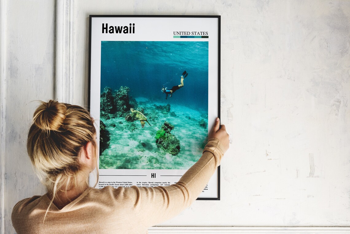 Hawaii Travel Poster, United States Photo - Image 5