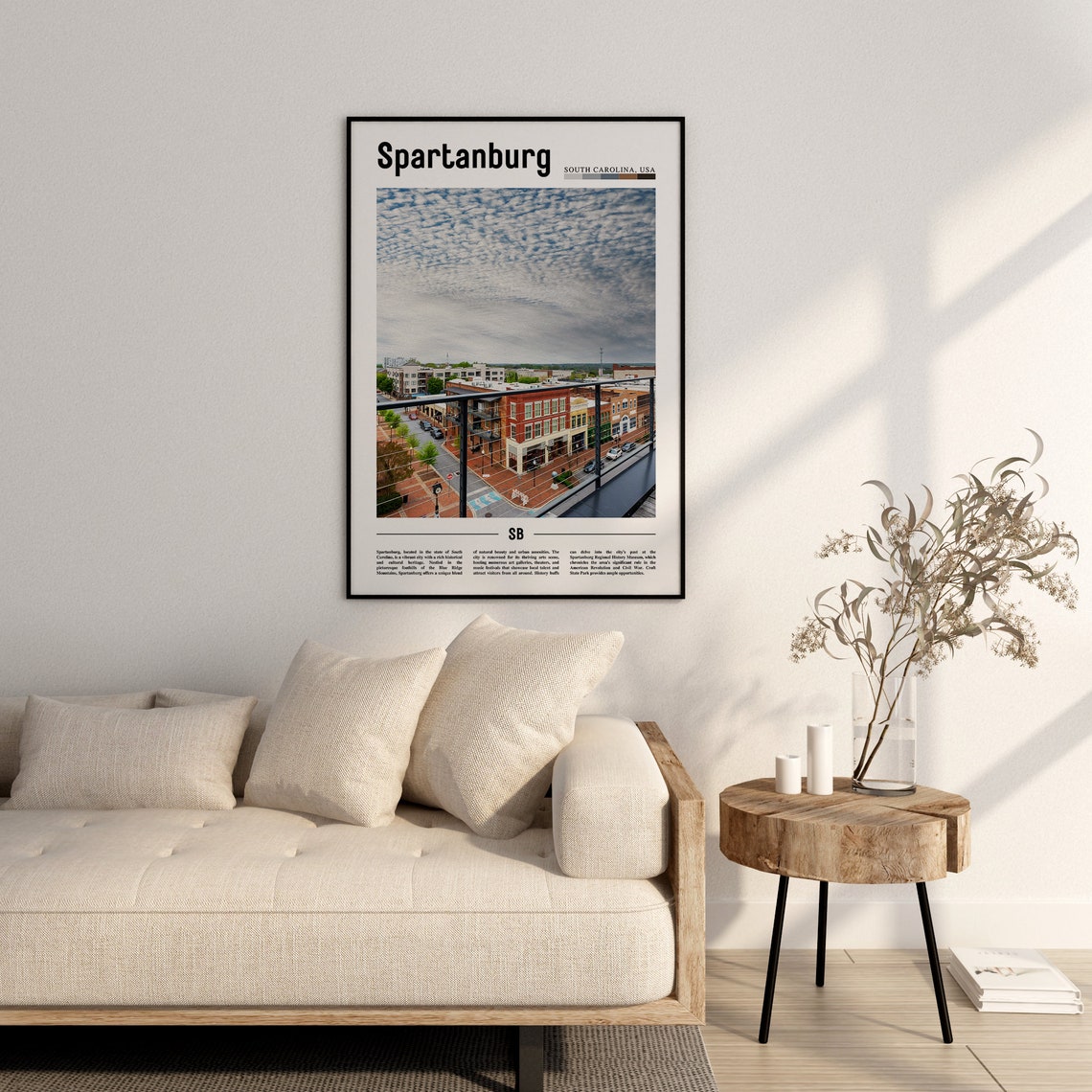 Spartanburg Poster Spartanburg Print Spartanburg Wall Art United States Photo United States Poster United States Print - Image 2