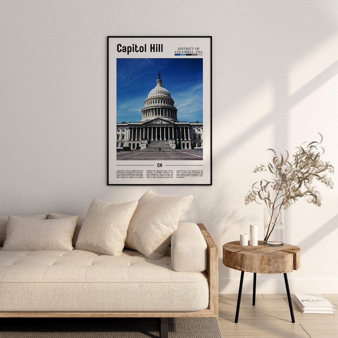 Capitol Hill Poster Capitol Hill Print Capitol Hill Wall Art United States Photo United States Poster United States Print - Image 2
