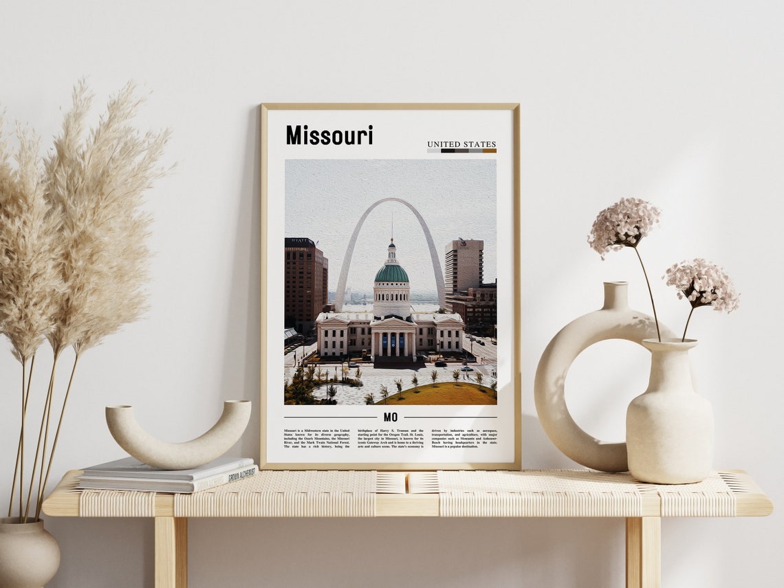 Missouri Poster Missouri Print Missouri Wall Art United States Photo United States Poster United States Print - Image 5