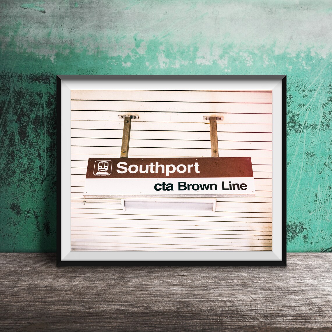 Chicago Southport CTA Brown Line Station Sign Photography Poster