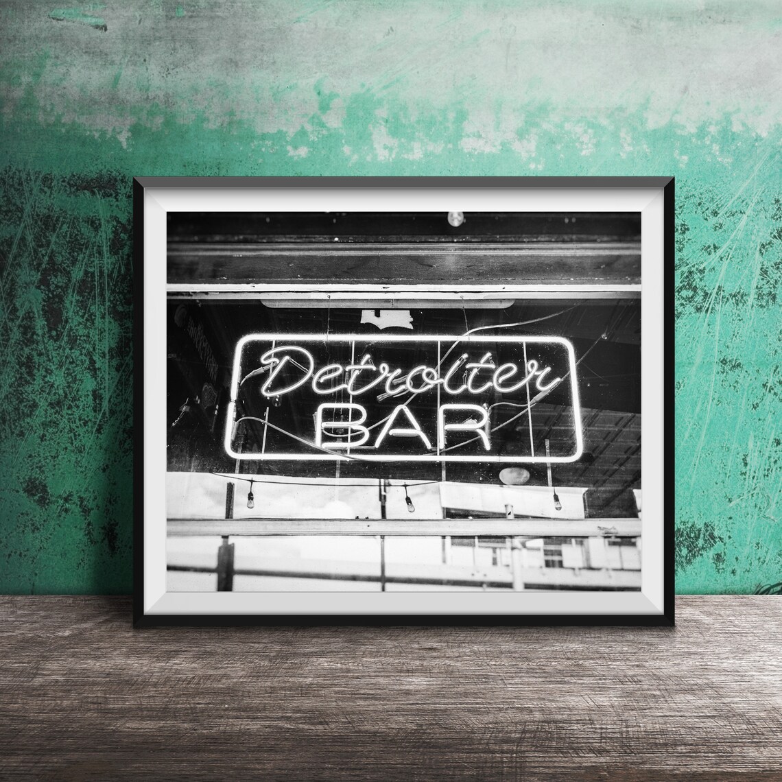 Detroiter Bar Neon Sign, Detroit Wall Art Print - Image 2