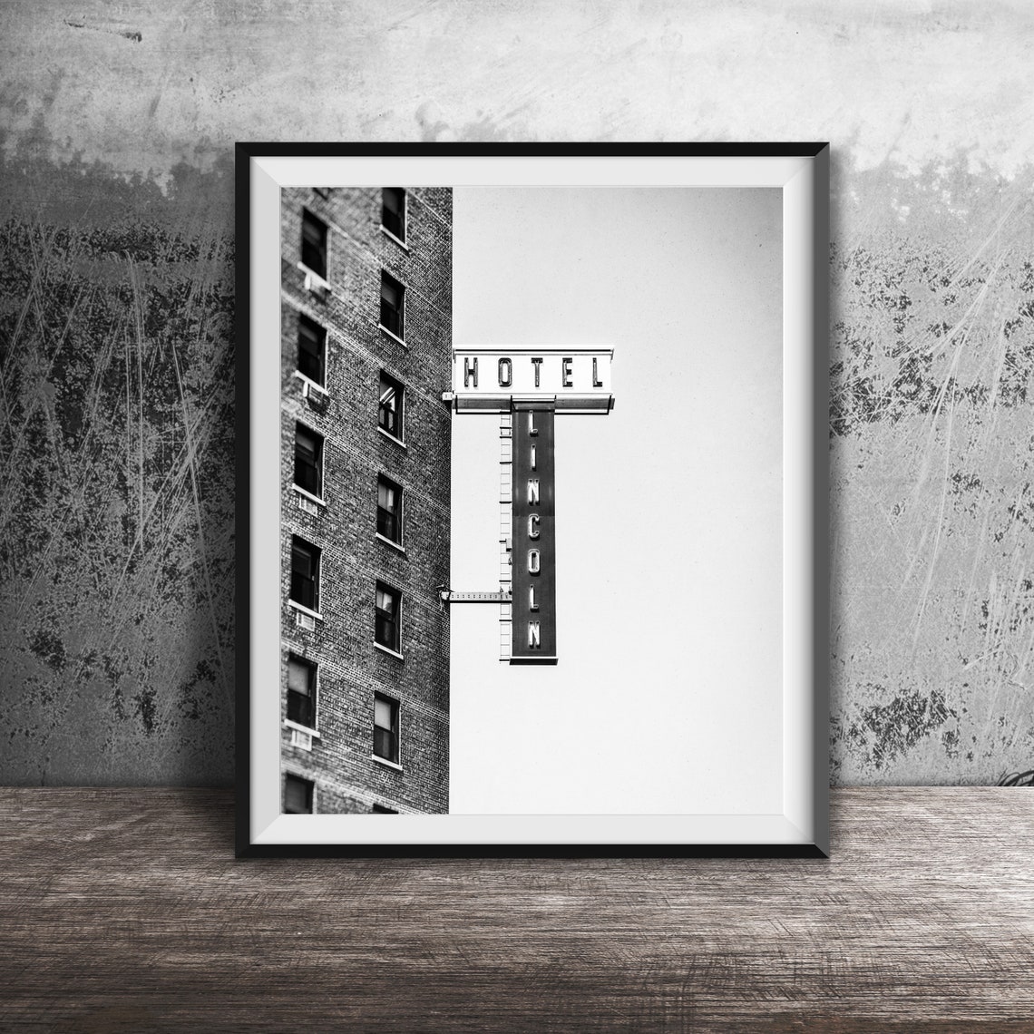 Hotel Lincoln Vintage Red Neon Sign Chicago Photography Poster - Image 2