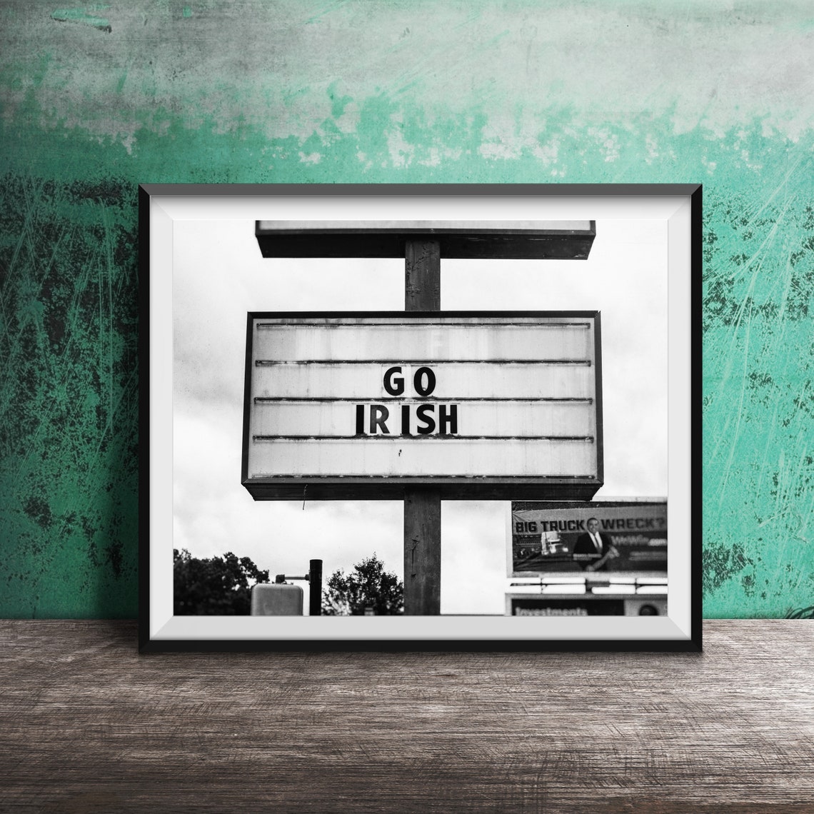 Go Irish Changeable Letter Roadside Sign Notre Dame Fan Poster - Image 2