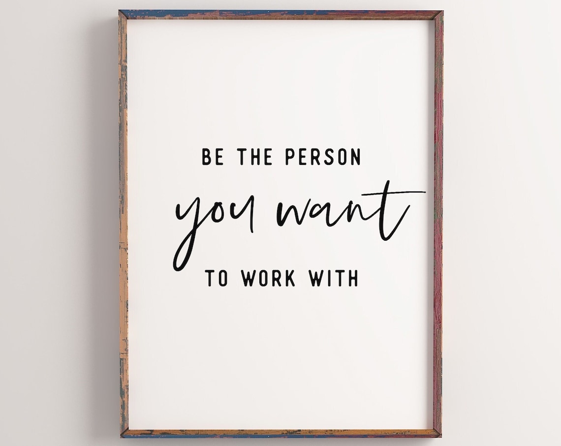 Teamwork Quotes Office Art Print, Workplace Positivity
