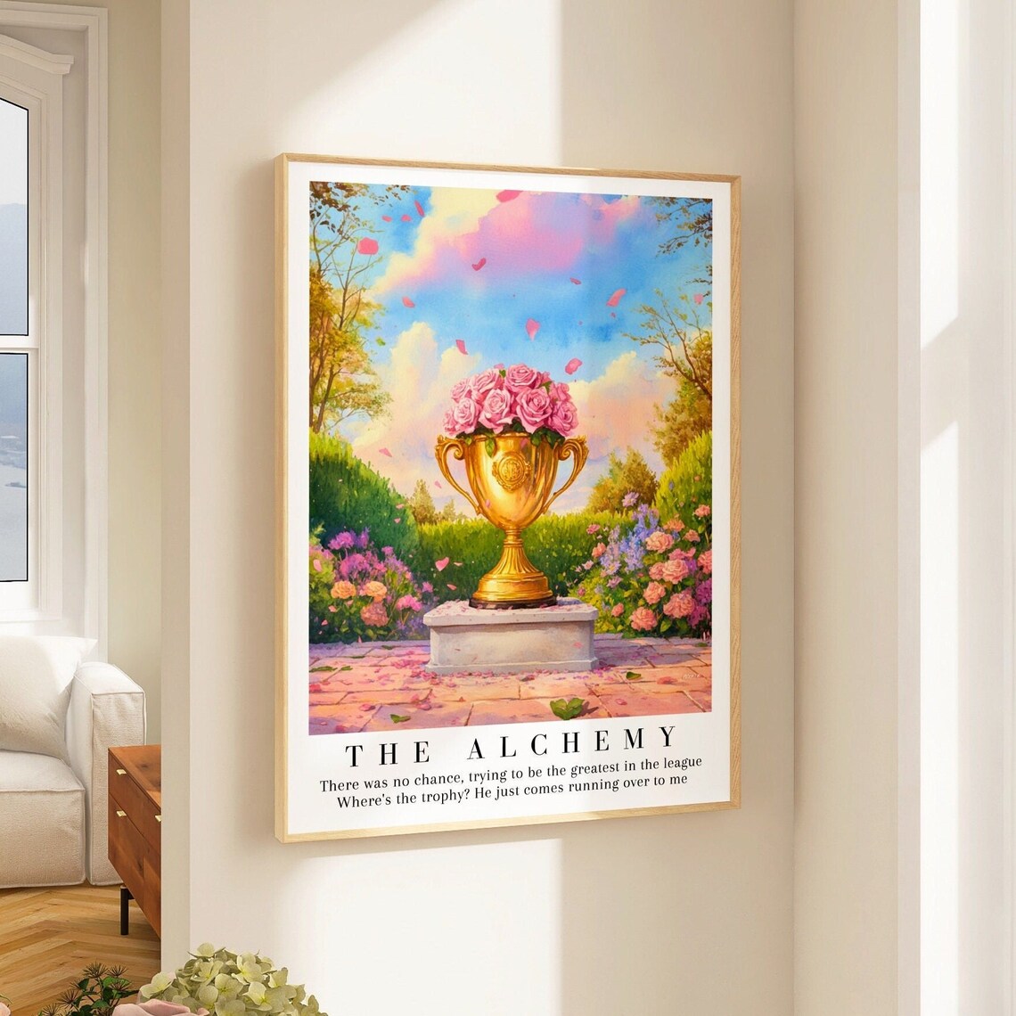 The Alchemy Taylor Swift Trophy Roses Garden Lyric Art Poster
