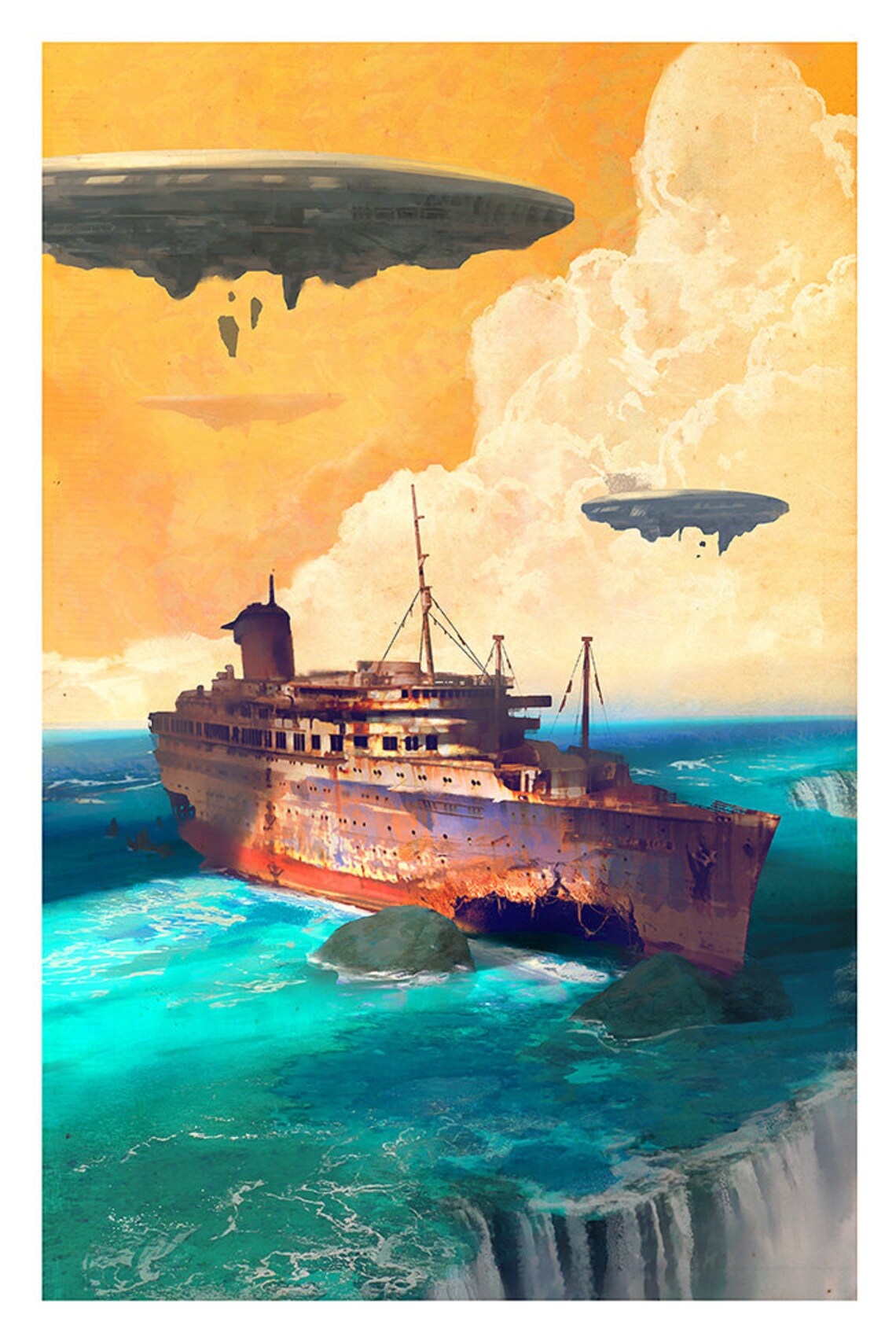 Retro Sci-Fi Vintage Poster, Sci-Fi Art Print - Image 3