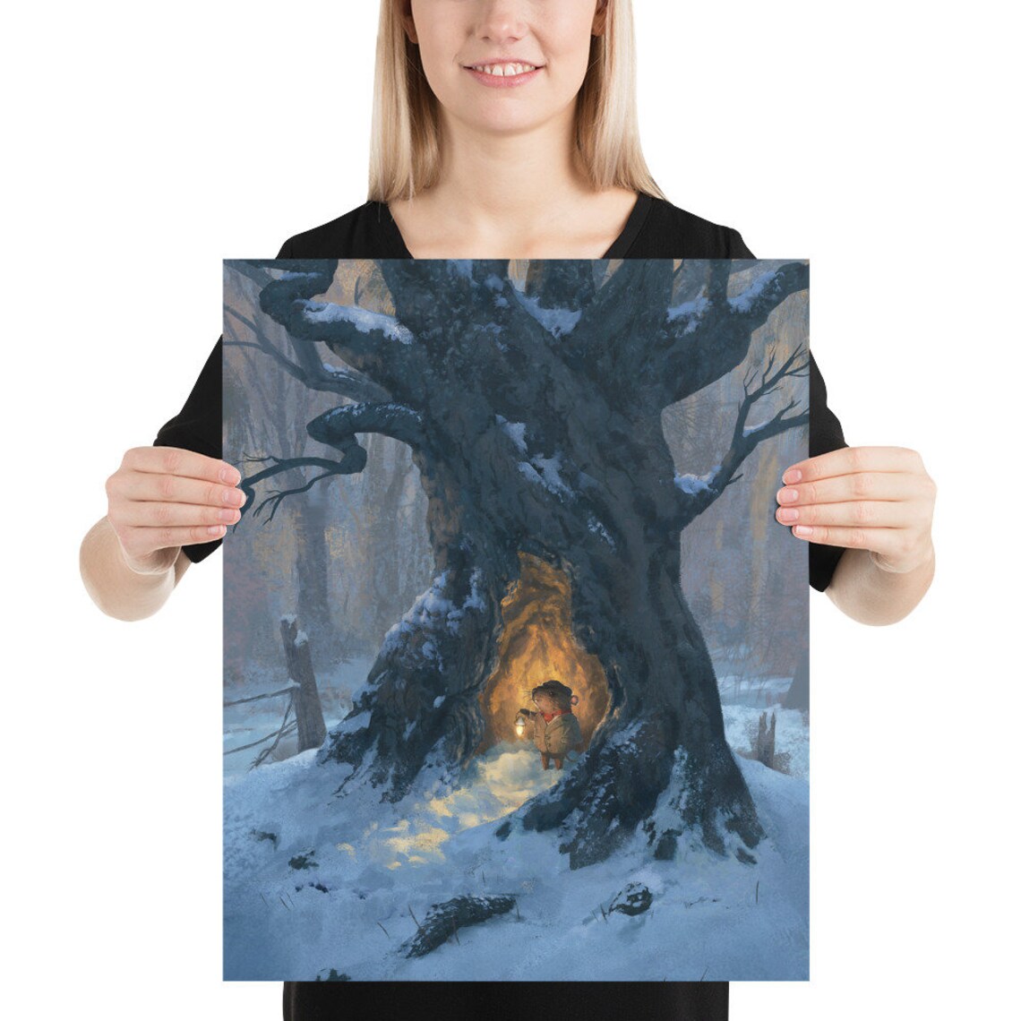 Wind In The Willows Christmas Winter Illustration Art Print - Image 2