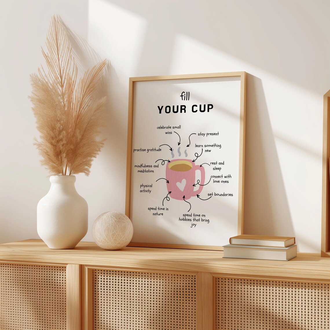 Mental Health Self Care Spiritual Poster Art Print - Image 2