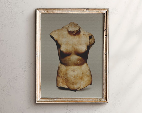 Dark Academia Decor Statue Wall Art Neutral Rome Print Goddess Ancient Greek Poster