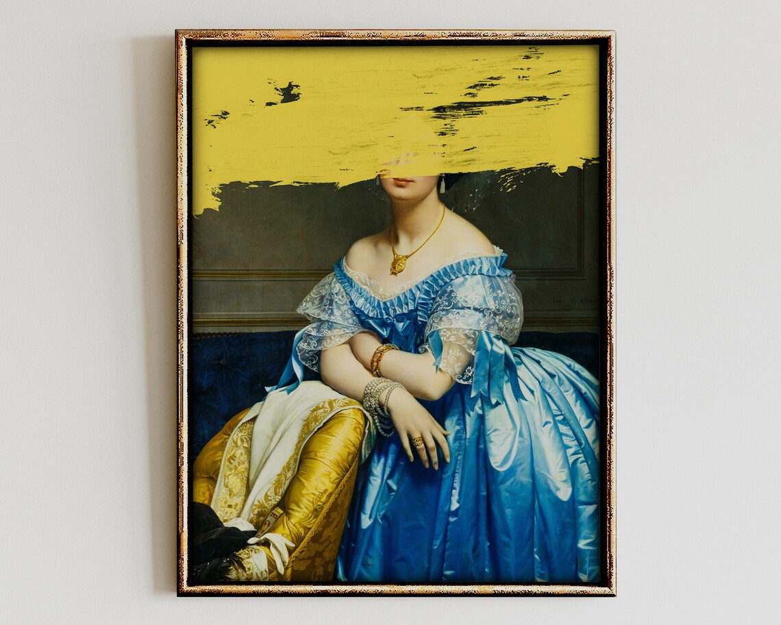 Funky Altered Art Print, Eclectic Maximalist Decor