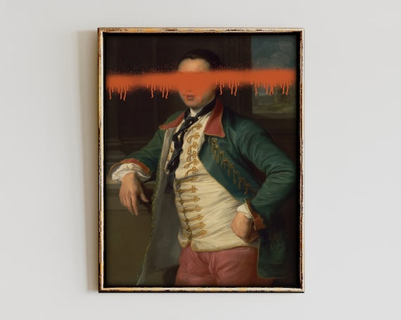 Alter Arteclectic Wall Artvintage Portraitalter Painting Printmoody Decorgallery Setantique Baroque Oil