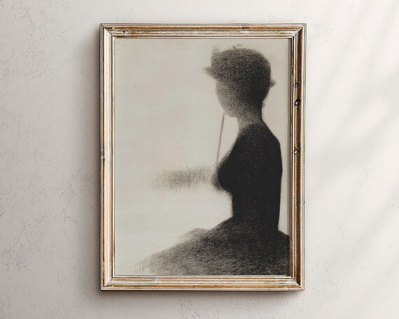 Dark Academia Decor Moody Portrait Painting Altered Art Wall Light Vintage Room