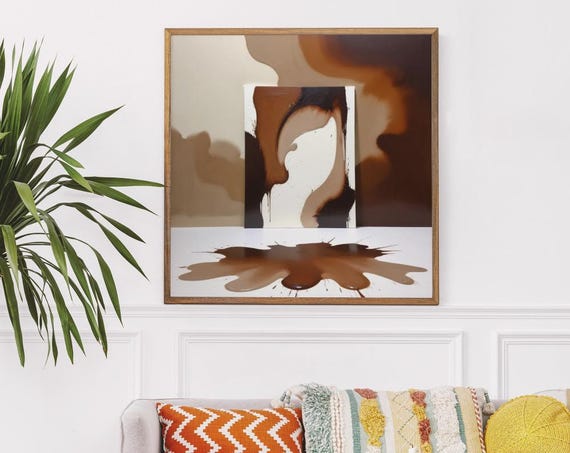 Contemporary Abstract Art Print Soft Art Neutral Modern Minimalist Poster Instant Wall Decor