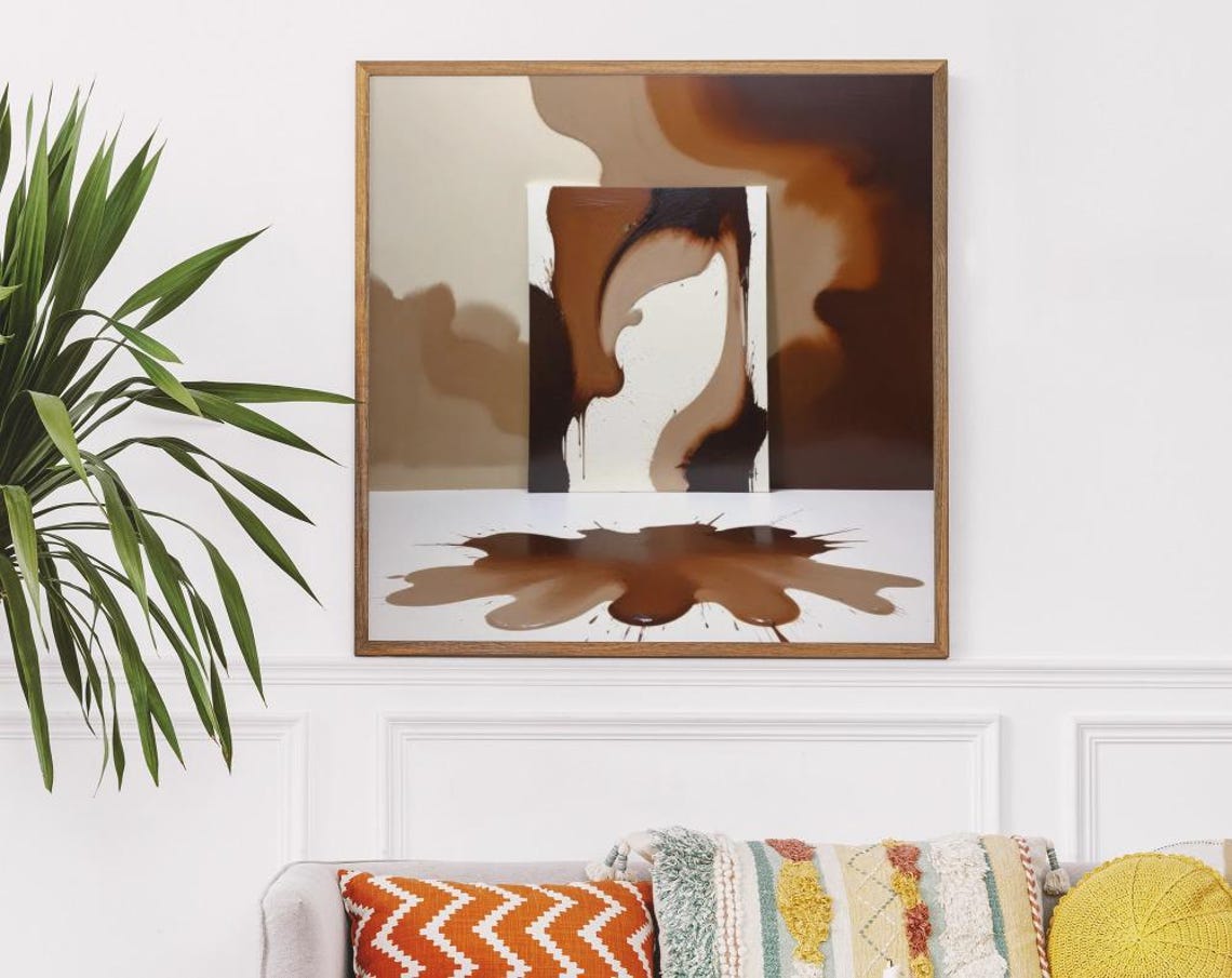 Contemporary Abstract Art Print Soft Art Neutral Modern Minimalist Poster Instant Wall Decor