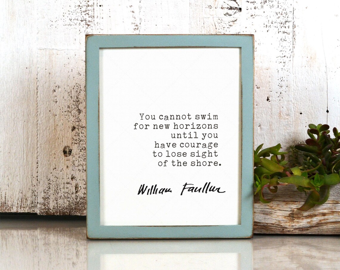William Faulkner Quote, Book Lovers Inspirational Art Print - Image 4