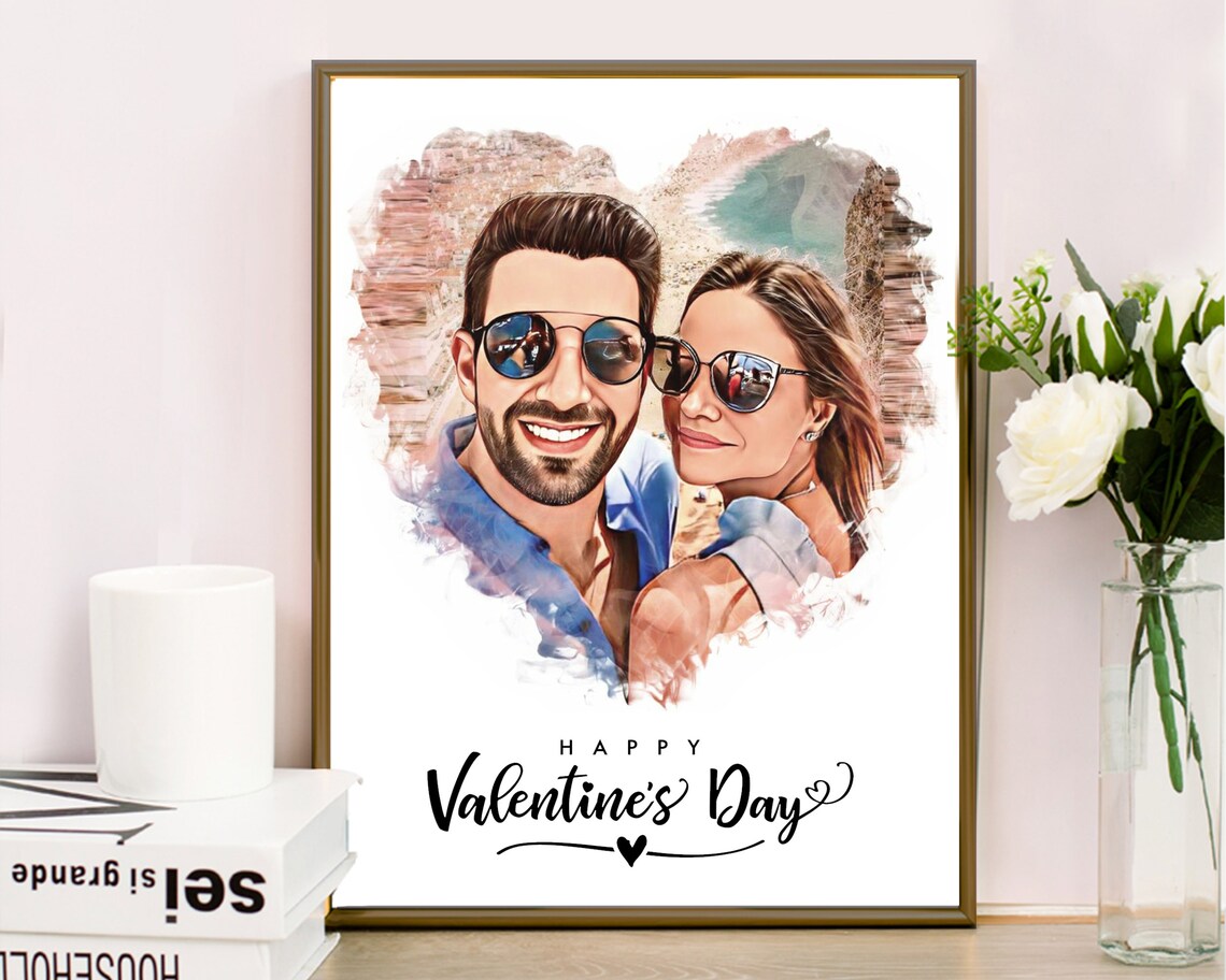 Mason and Vivian Heart Portrait March 27th 2022 Couple Poster - Image 6