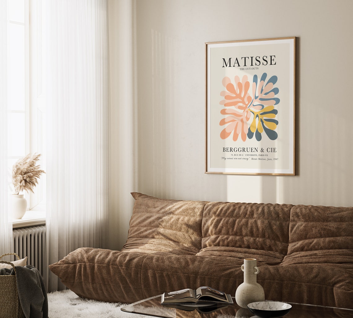 Matisse The Cut Outs Berggruen Paris Gallery Pastel Art Poster - Image 4