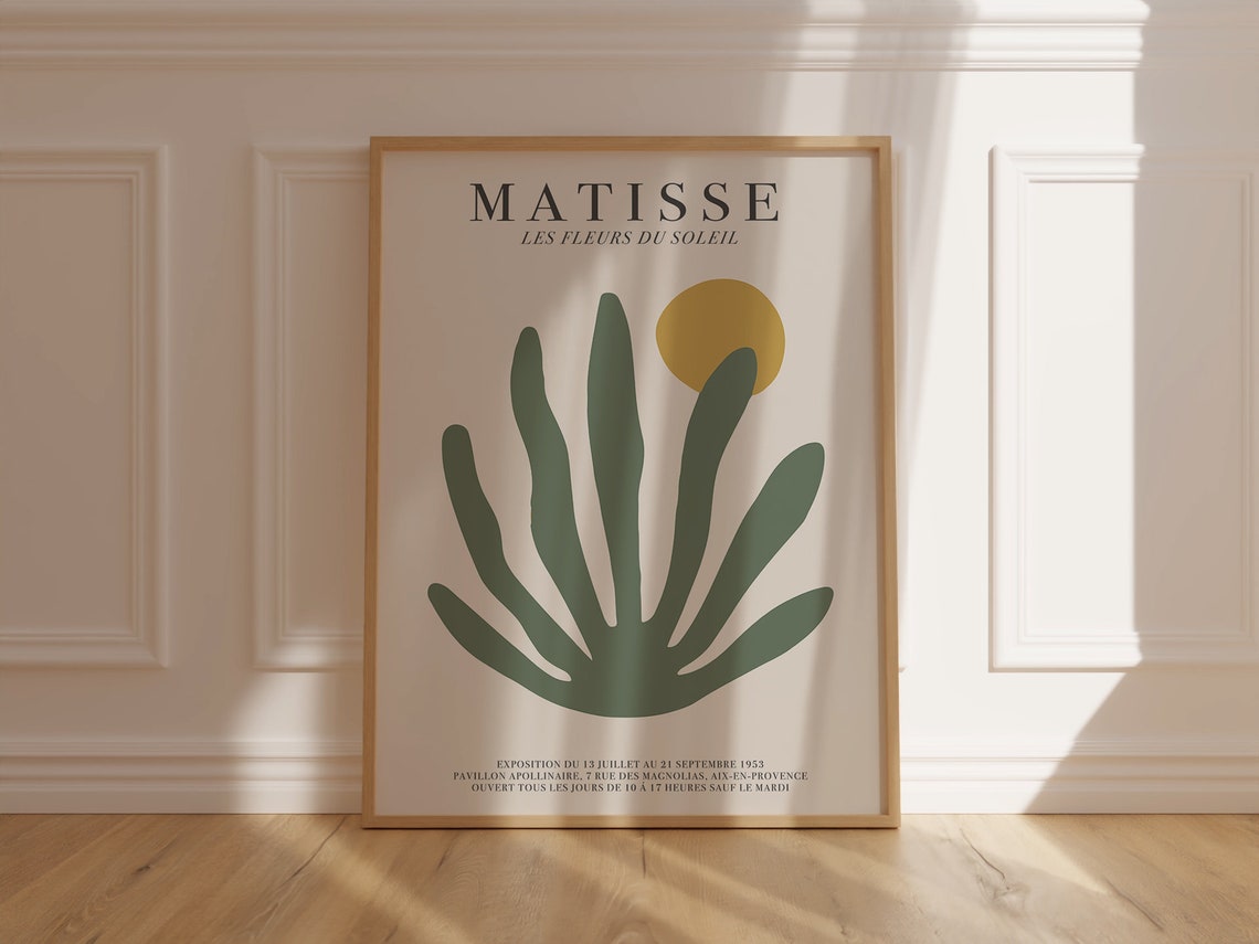 Matisse Les Fleurs Du Soleil Botanical Cutout Exhibition Art Poster - Image 6