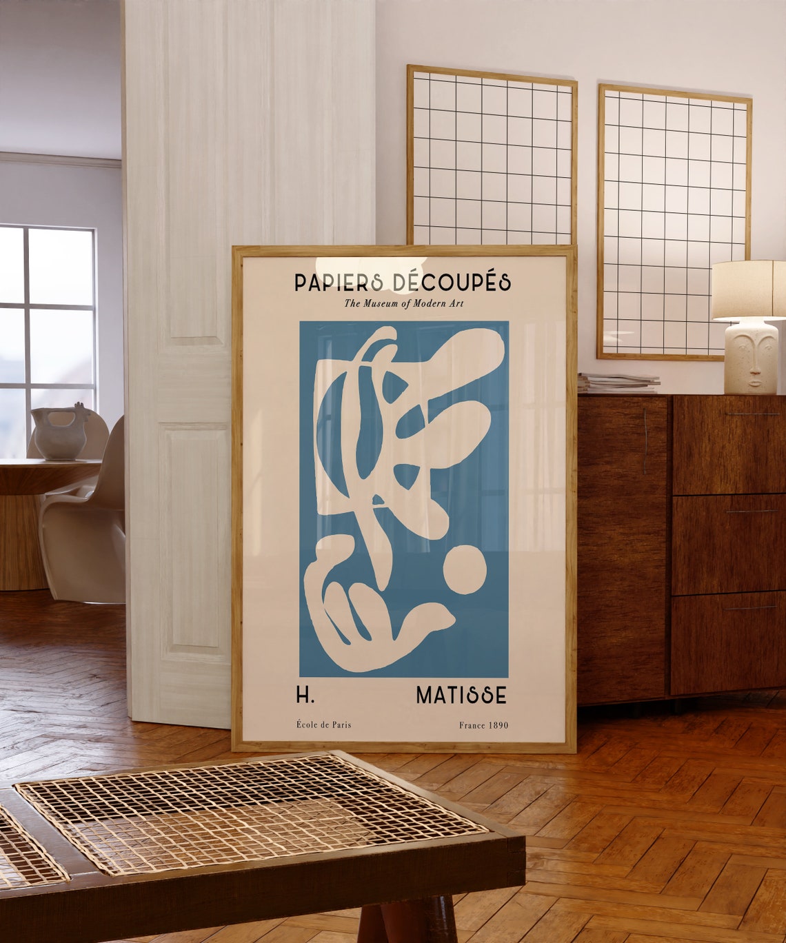 Henri Matisse Papiers Decoupes Blue Abstract Modern Art Poster - Image 5