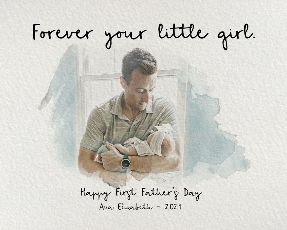 Personalized Dad Portrait, Meaningful Fathers Day Gift - Image 5