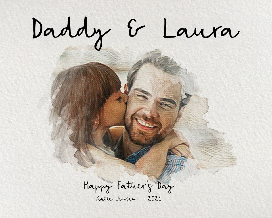 First Father's Day Gift for New Dad, Art Print - Image 2