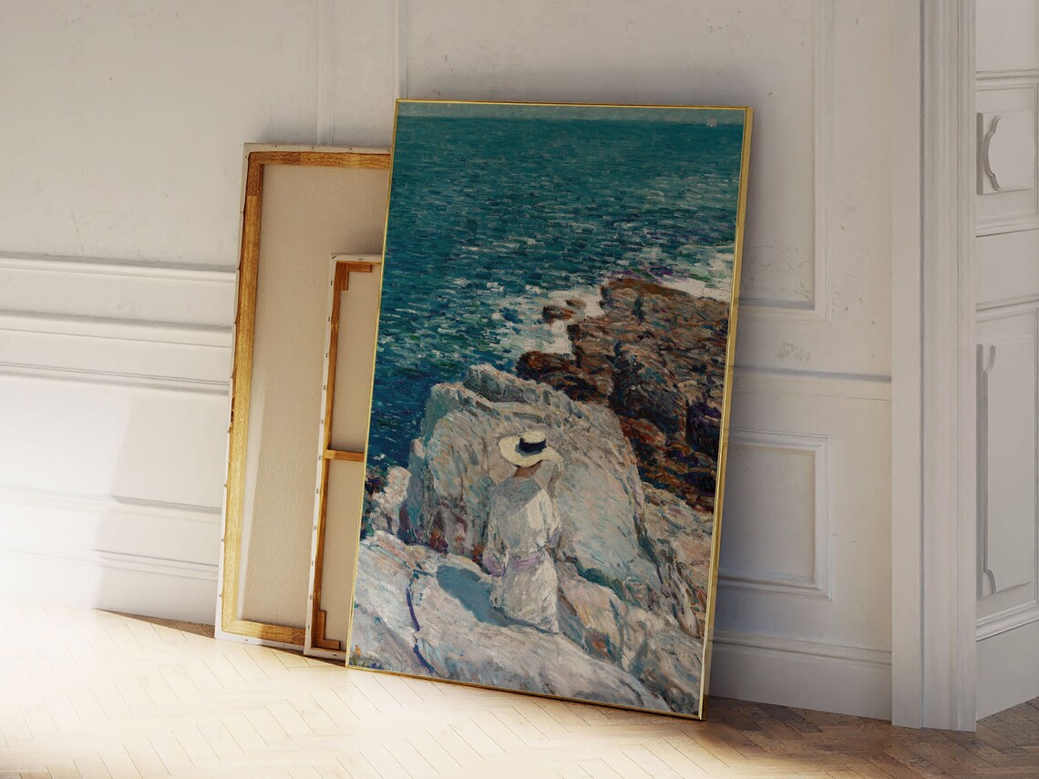 Childe Hassam The South Ledges Impressionist Coastal Art Poster - Image 2