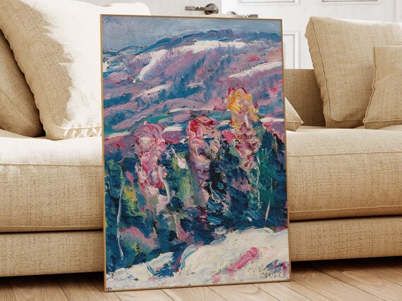 Marsden Hartley Song of Winter Expressionist Landscape Poster