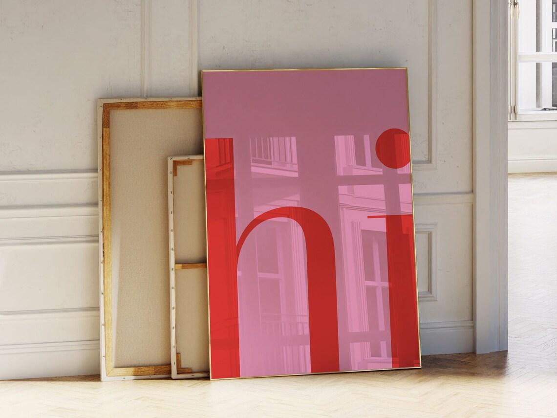 Hi Typography, Modern Scandinavian Style Decor - Image 2