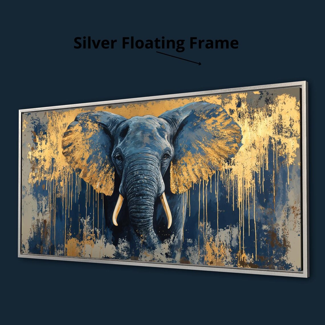 Elephant Animal Portrait Wildlife Poster Print - Image 3