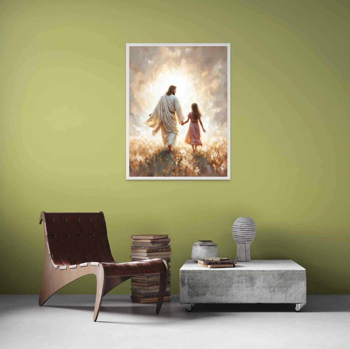 Follow Him Christian Jesus And Girl Sketches - Image 3