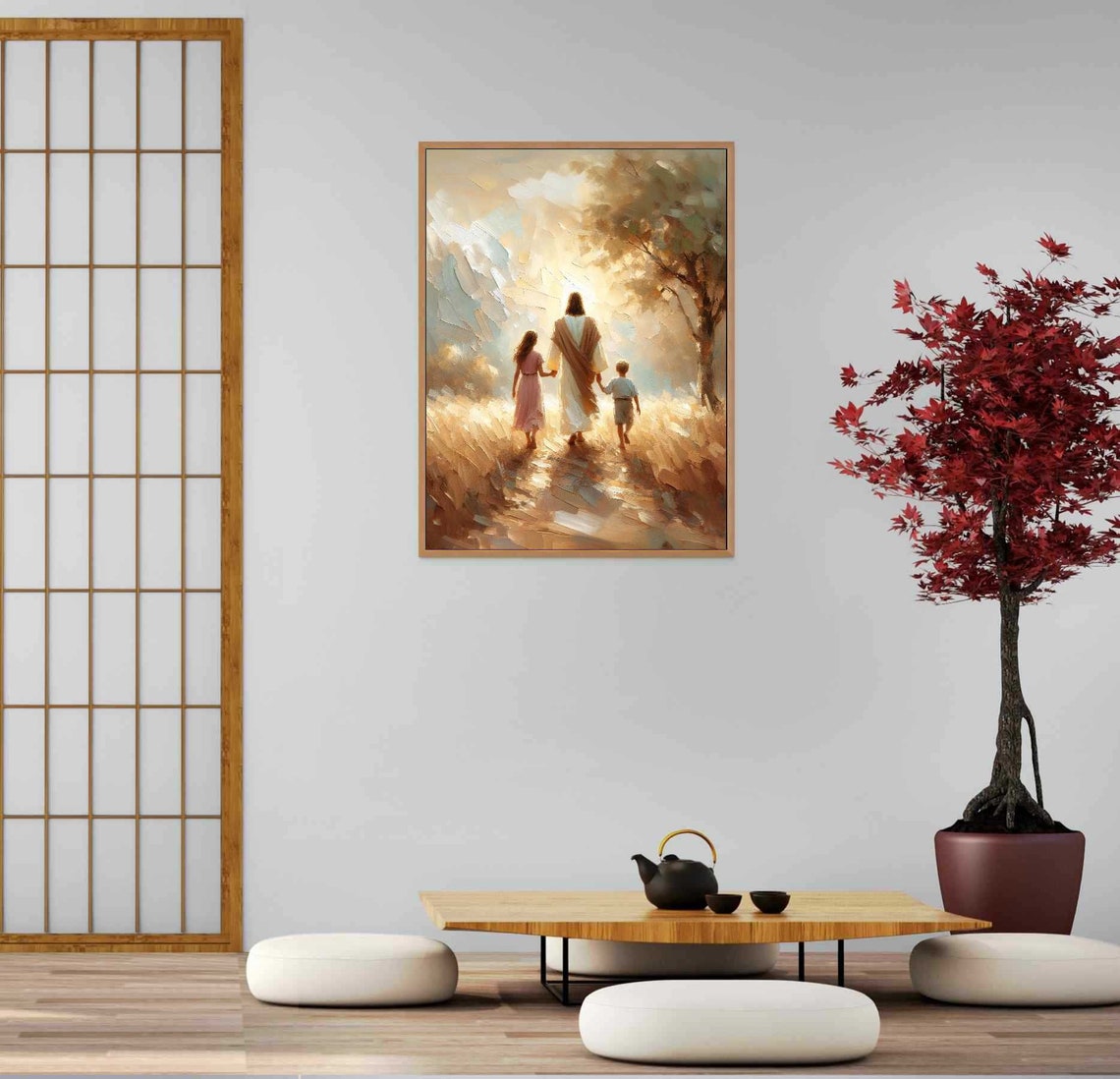 Jesus With Children, Christian Nursery Art Print - Image 5