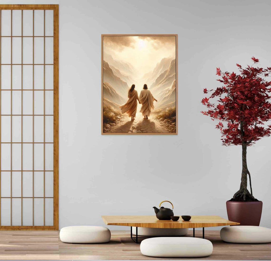 Test Of Love Christian Painting, Jesus And Girl - Image 4