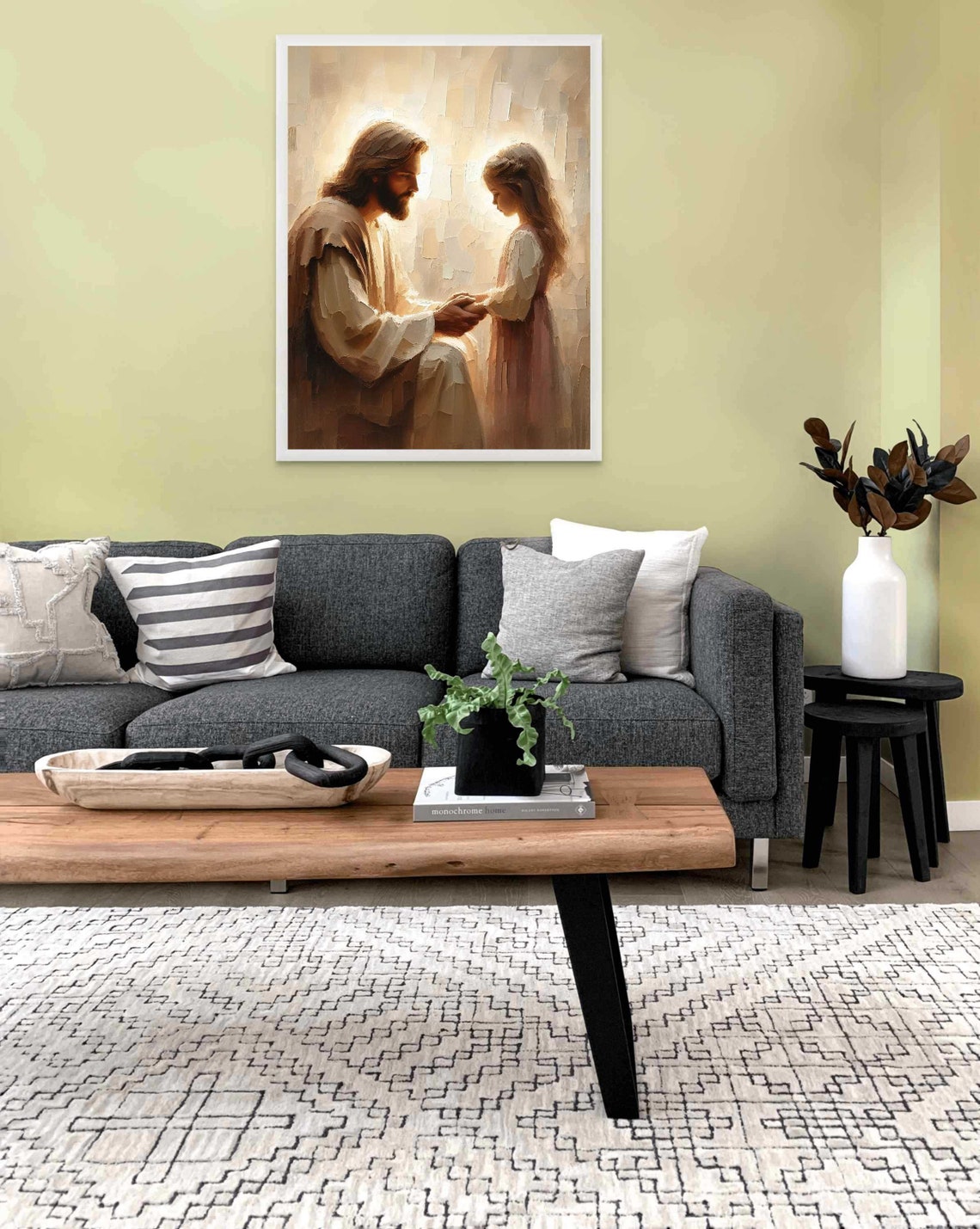 Faith In You Christian Painting, Jesus And Girl - Image 2